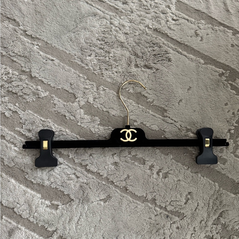 Chanel Black Hanger with Gold Accents